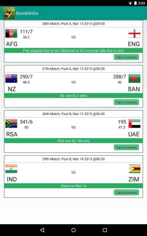 Cricket Live Scores On Go screenshot 6