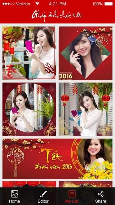 Ghep anh chuc tet 2016 screenshot 5