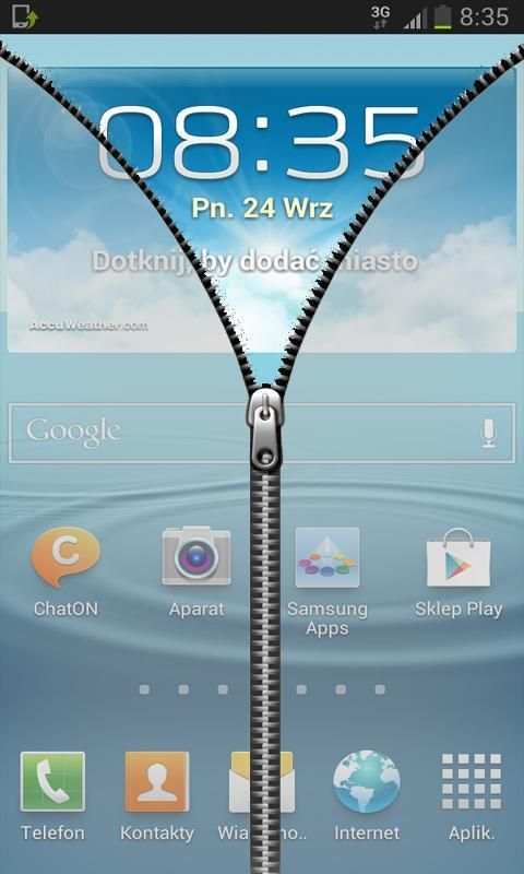 Transparent Zip Lock Screen स्क्रीनशॉट 3