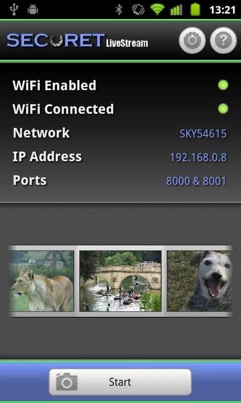 Camera WiFi LiveStream DEMO 8 تصوير الشاشة