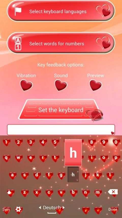 Love Hearts Keyboard Changer screenshot 4