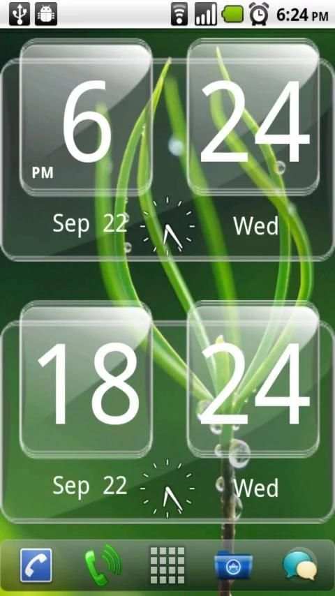 Sense Analog Glass Clock 4x2 स्क्रीनशॉट 6