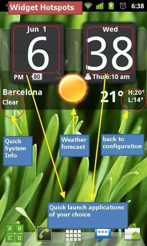 Sense Analog Glass Clock 4x2 स्क्रीनशॉट 3
