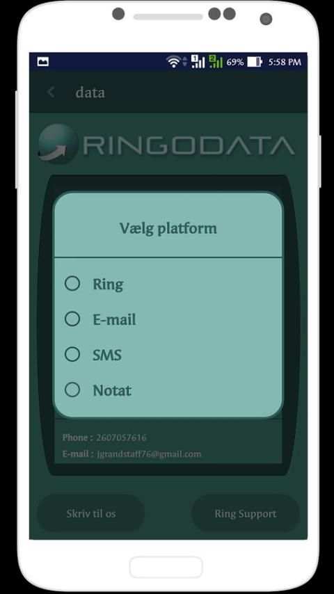 RingoData 5 تصوير الشاشة