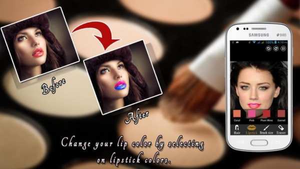 Hair and Lip Color Changer 3 تصوير الشاشة