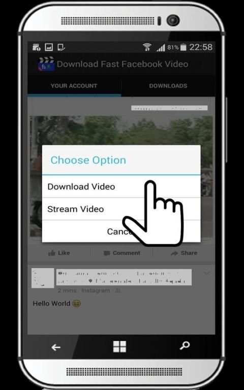 Download Fast Facebook Video स्क्रीनशॉट 5
