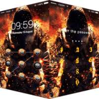 Applock Theme Fire Man