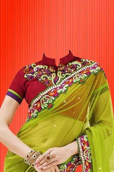 Woman Saree Photo Maker Camera скриншот 3