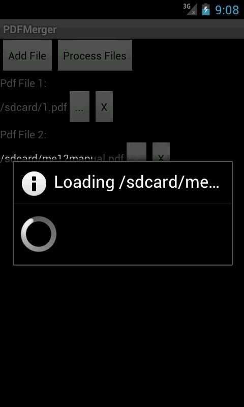 PDFMerger screenshot 2