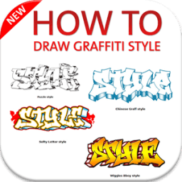 How to draw graffiti style أيقونة