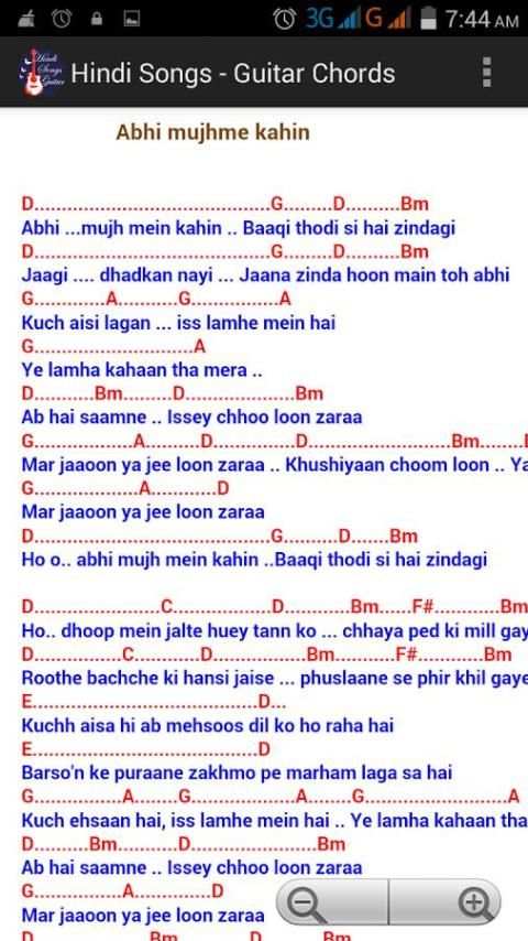 Hindi Songs Guitar Chords PRO screenshot 2