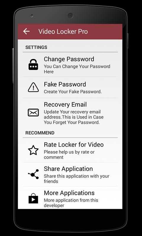 Video Locker Pro स्क्रीनशॉट 1