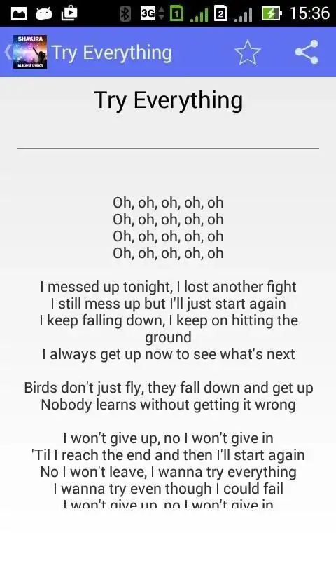 Shakira Try Everything На Андроид App Скачать - 9Apps