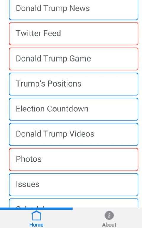 Donald Trump App 2016 screenshot 3