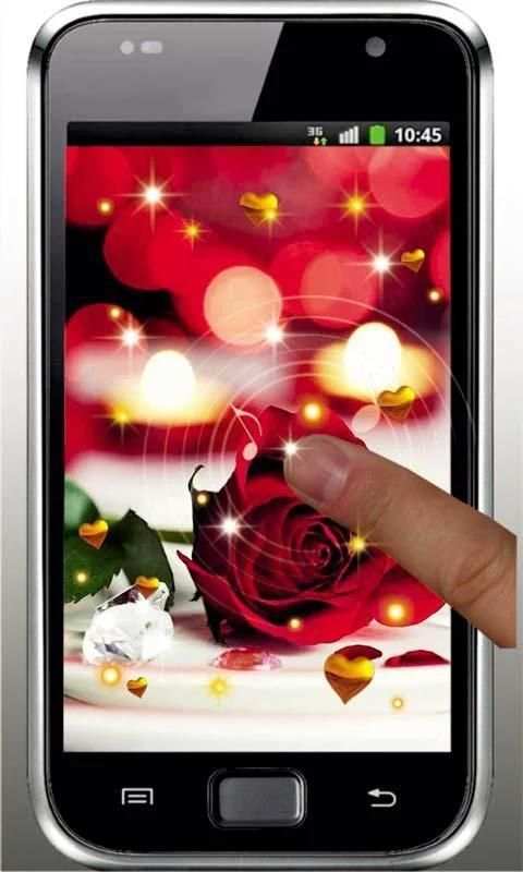 Roses Hearts HD live wallpaper screenshot 1