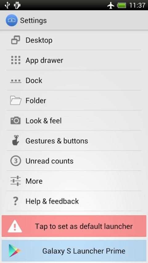 GS Launcher (Galaxy S6) स्क्रीनशॉट 1