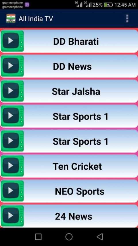 Live Indian TV All Channels 3 تصوير الشاشة