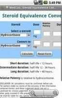 Steroid Equivalence Converter 2 تصوير الشاشة