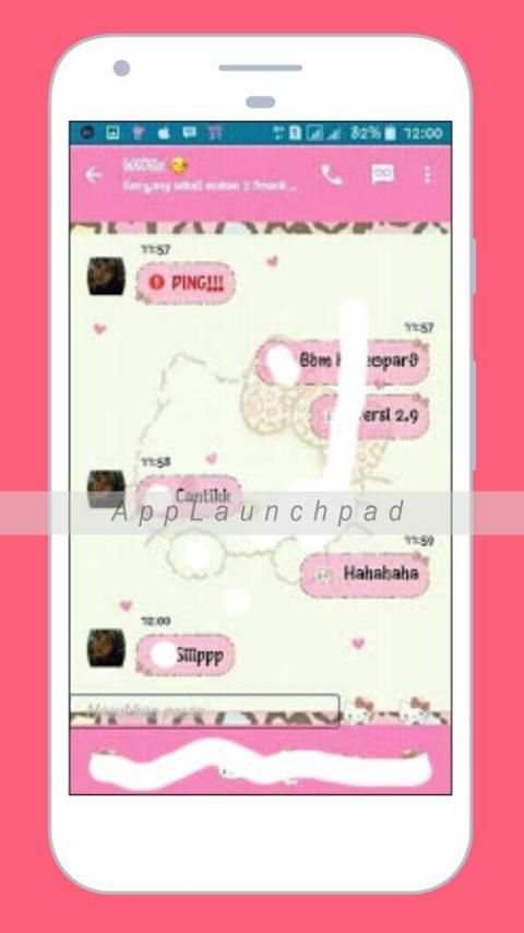TEMA HElLO KITY FOR BBM DUAL screenshot 3
