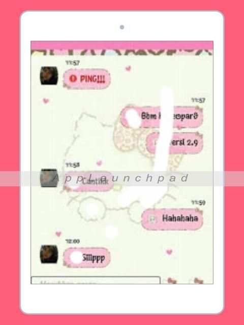 TEMA HElLO KITY FOR BBM DUAL screenshot 2