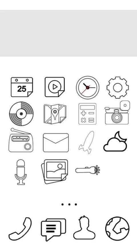 Simple outline launcher theme screenshot 4
