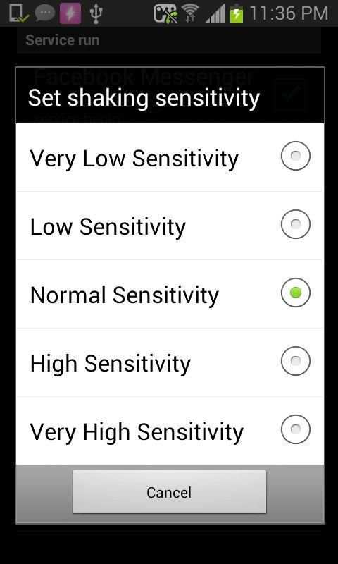 Facebook Messenger Shake screenshot 1