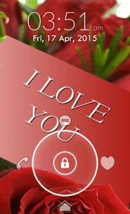Love Heart Lock Screen screenshot 3