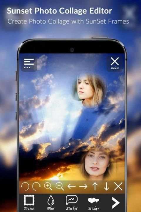 Sunset Photo Collage Editor स्क्रीनशॉट 3