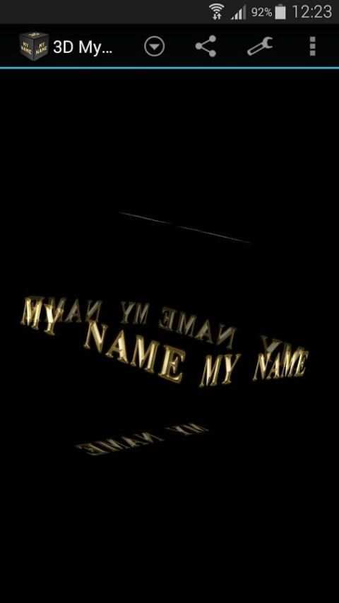 3D My Name Live Wallpaper скриншот 1