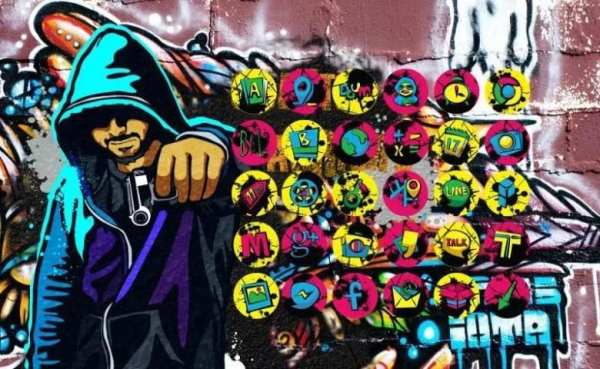 Cool Graffiti 2 launcher theme screenshot 4