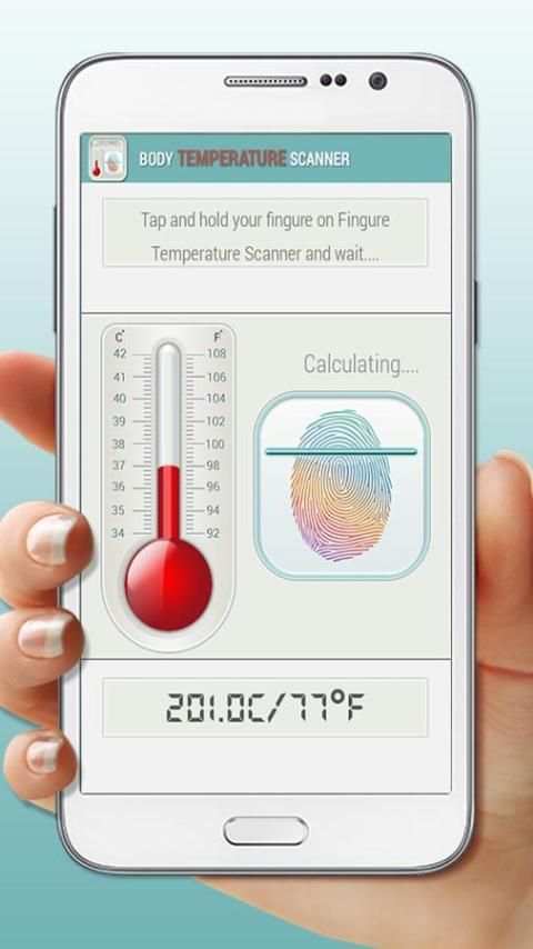 Finger Body Temperature Prank 5 تصوير الشاشة