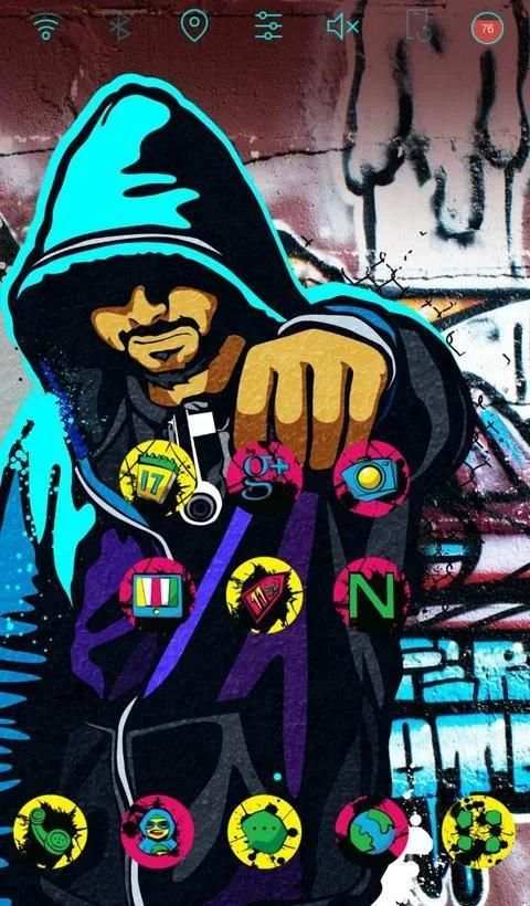 Cool Graffiti 2 launcher theme screenshot 3