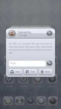 Tema SMS Silver Elegan screenshot 2