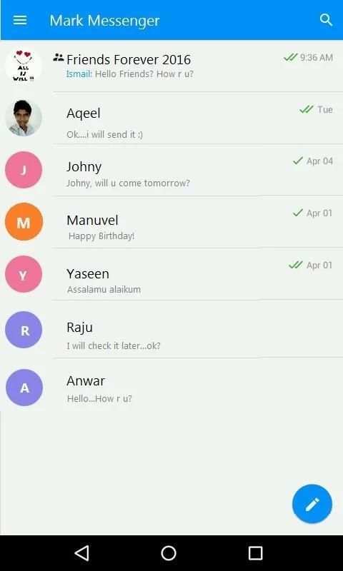 Mark Messenger 4 تصوير الشاشة