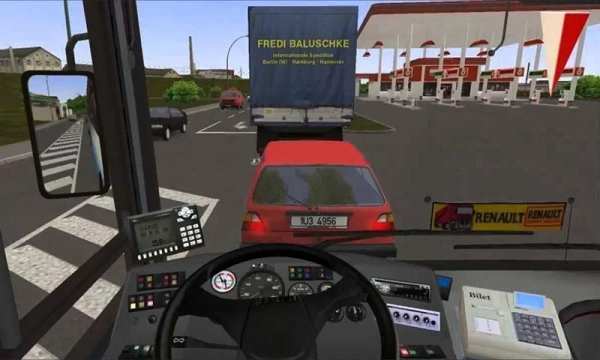 Racing In Bus 3D скриншот 3