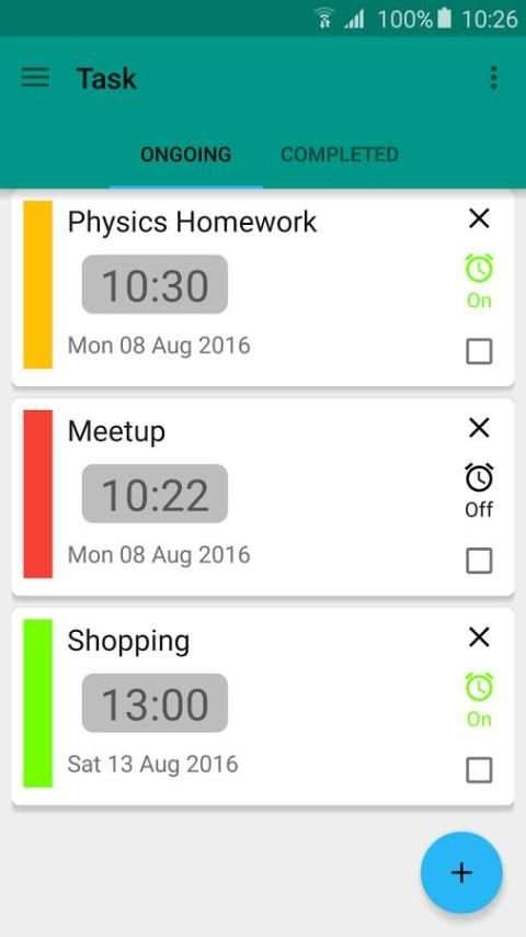 Schedule screenshot 9