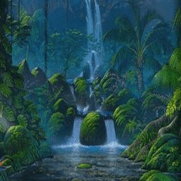 # # Waterfall in Jungle Live Wallpaper иконка
