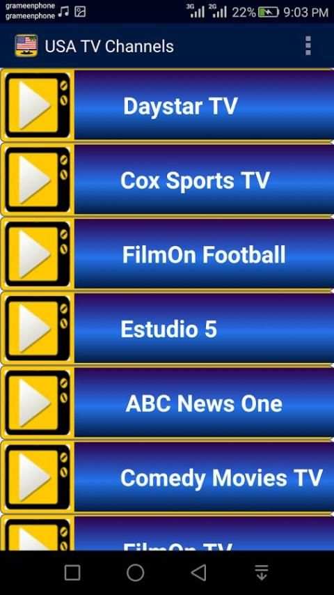 USA TV Channels स्क्रीनशॉट 3