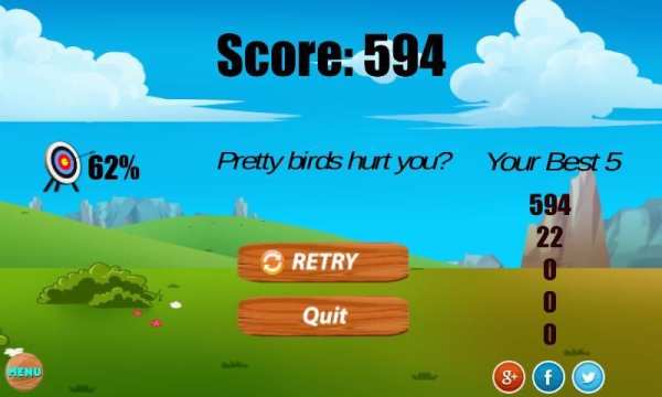 hunting birds arrow bow shoot 10 تصوير الشاشة