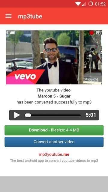 Mp3tube ★ Convert video to mp3 скриншот 1