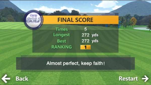 Golf-Motion Sensing Edition screenshot 1