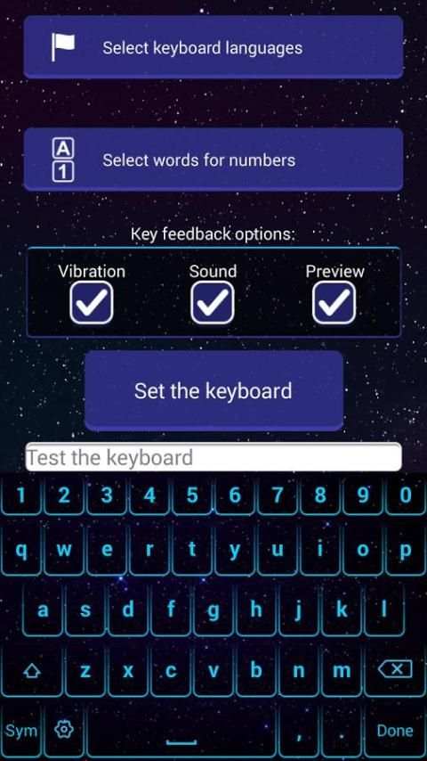 Starry Sky Keyboard Changer screenshot 5
