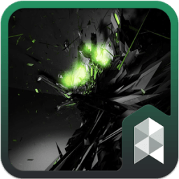 Black Big Bang Launcher theme أيقونة