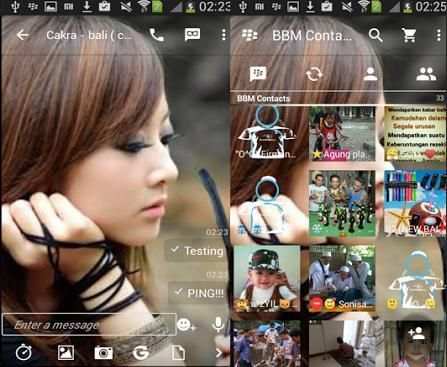 Versi Baru BBM Transparant 1 تصوير الشاشة
