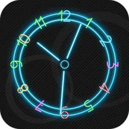 Neon Clock Live Wallpaper आइकन
