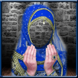 Hijab photo suit icon