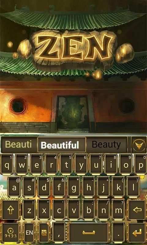 Zen GO Keyboard Theme & Emoji स्क्रीनशॉट 2