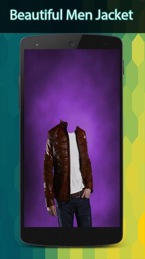 Men Jacket Photo Suit скриншот 1