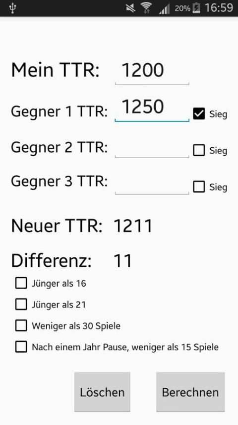 TTR-Rechner 10 تصوير الشاشة