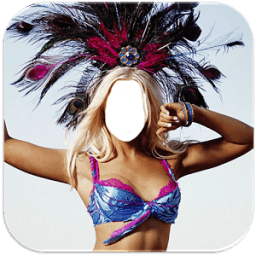 Woman Carnival Photo Montage icon